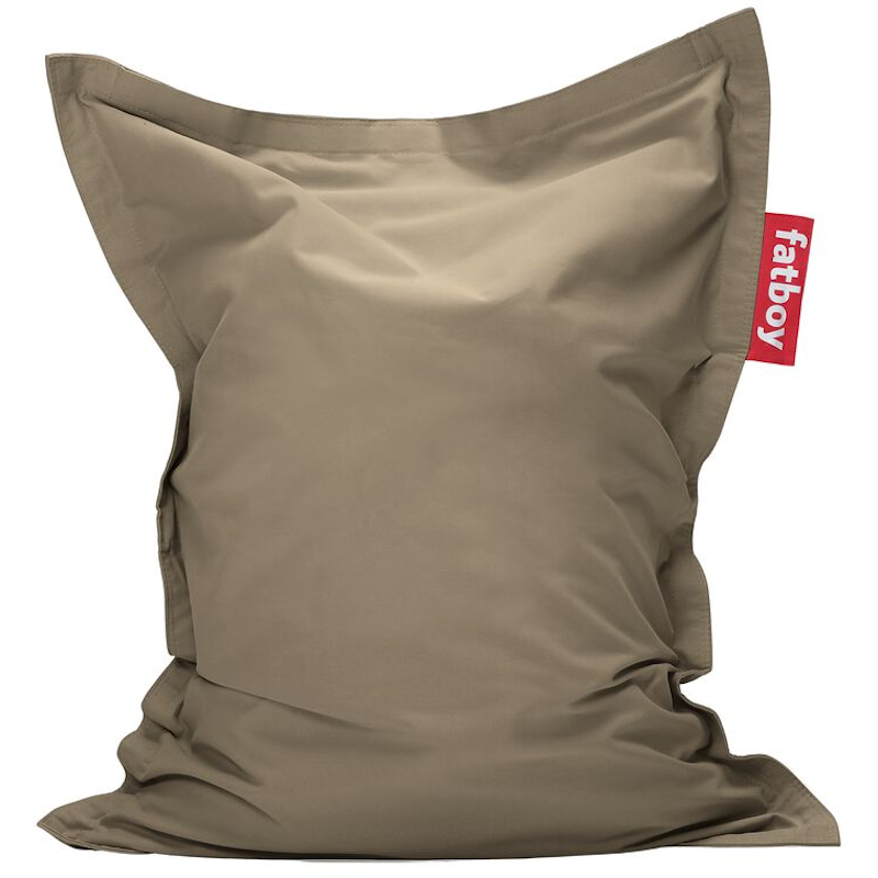 Junior Canvas Recycled Sitzsack, Grey Taupe