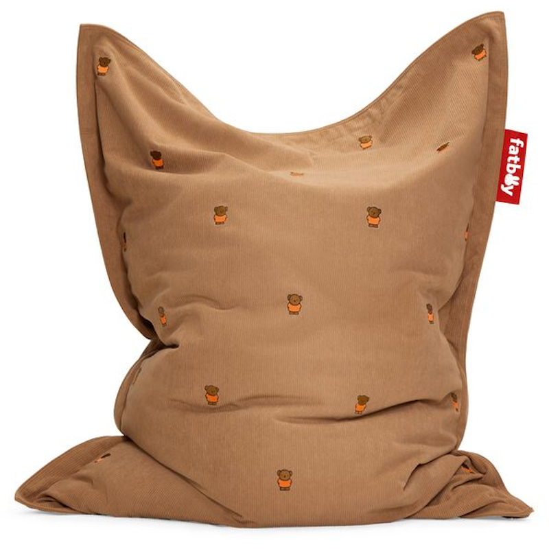 Original Slim Recycled Cord x Miffy Sitzsack, Teddybear