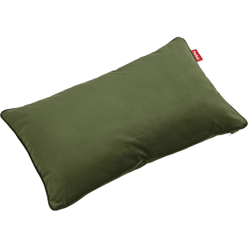 King Velvet Recycled Kissen, Deep Green