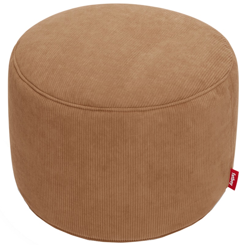 Recycled Point Cord Pouf Ø50 cm, Teddybear