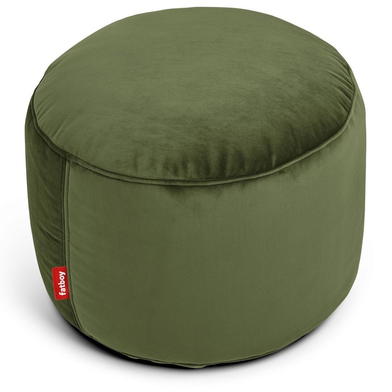 Point Velvet Recycled Puff, Deep Green