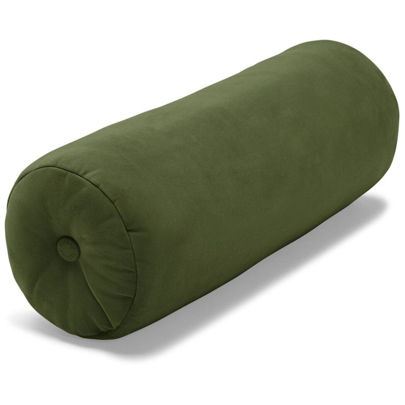 Puff Rolster Recycled Velvet Kissen 24x65 cm, Deep Green