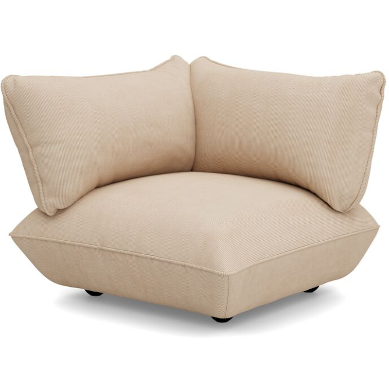 Sumo Left Cord Recycled Eckstück, Beige