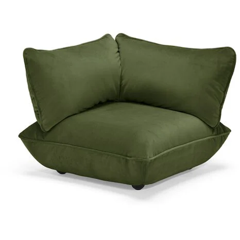 Sumo Eckstück Samt, Deep Green