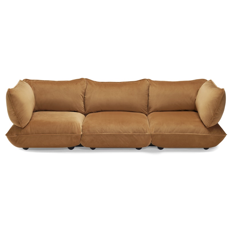 Sumo 4-Sitzer-Sofa Samt, Almond