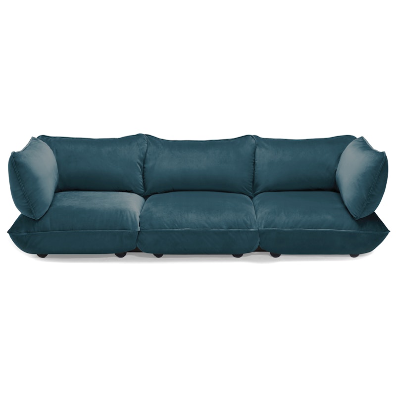 Sumo 4-Sitzer-Sofa Samt, Petrol