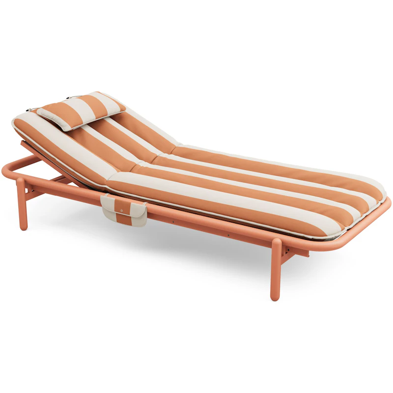 Sunbun Tagesliege Outdoor, Terracotta / Stripe Orange