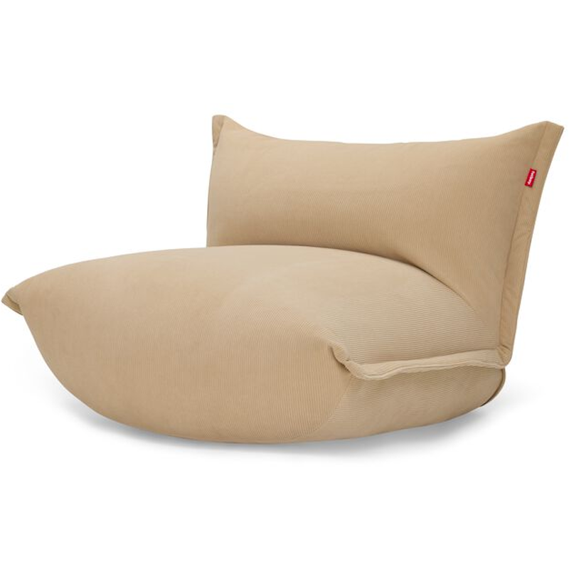The BonBaron Slim Cord Recycled Loungesessel, Beige