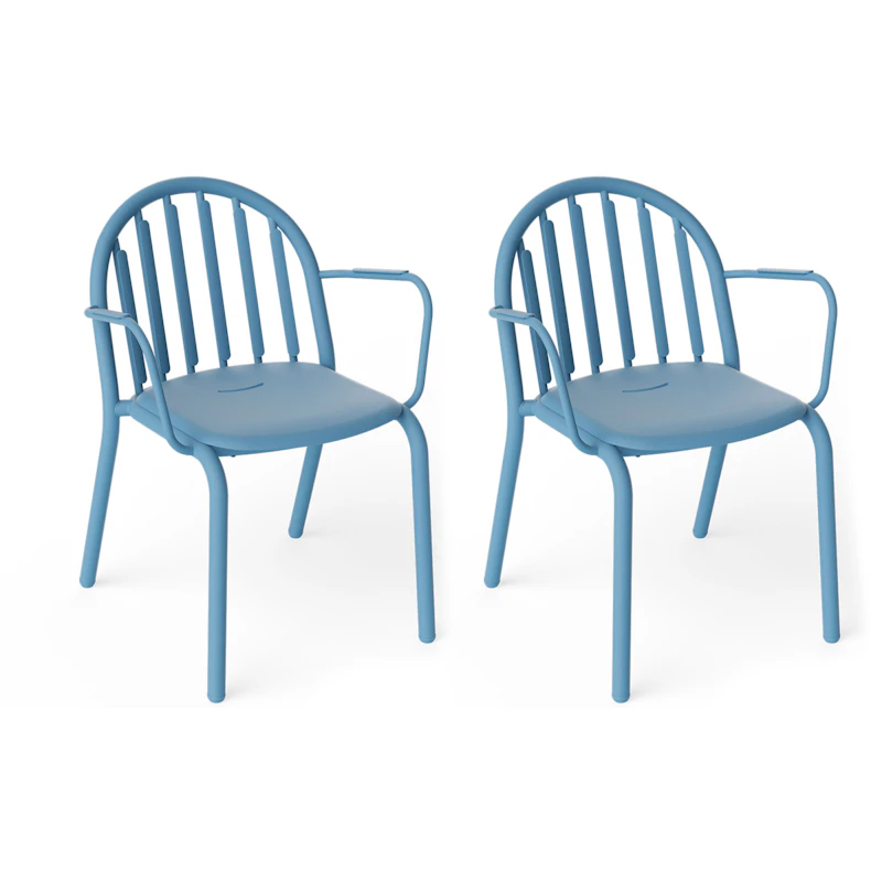 Fred's Lehnstuhl 2-er Set, Wave Blue