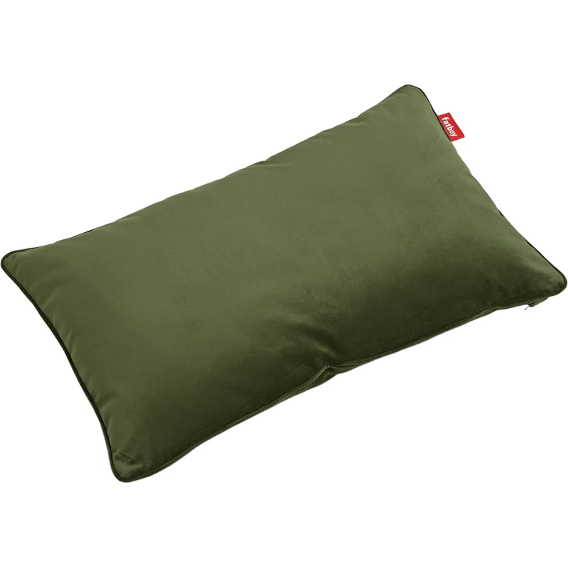 King Velvet Recycled Kissen, Deep Green