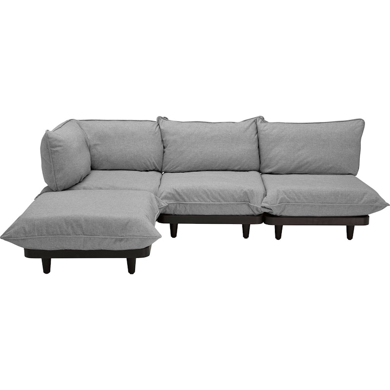 Paletti Modulsofa 3-Sitzer mit Sonnenliege, Rock Grey