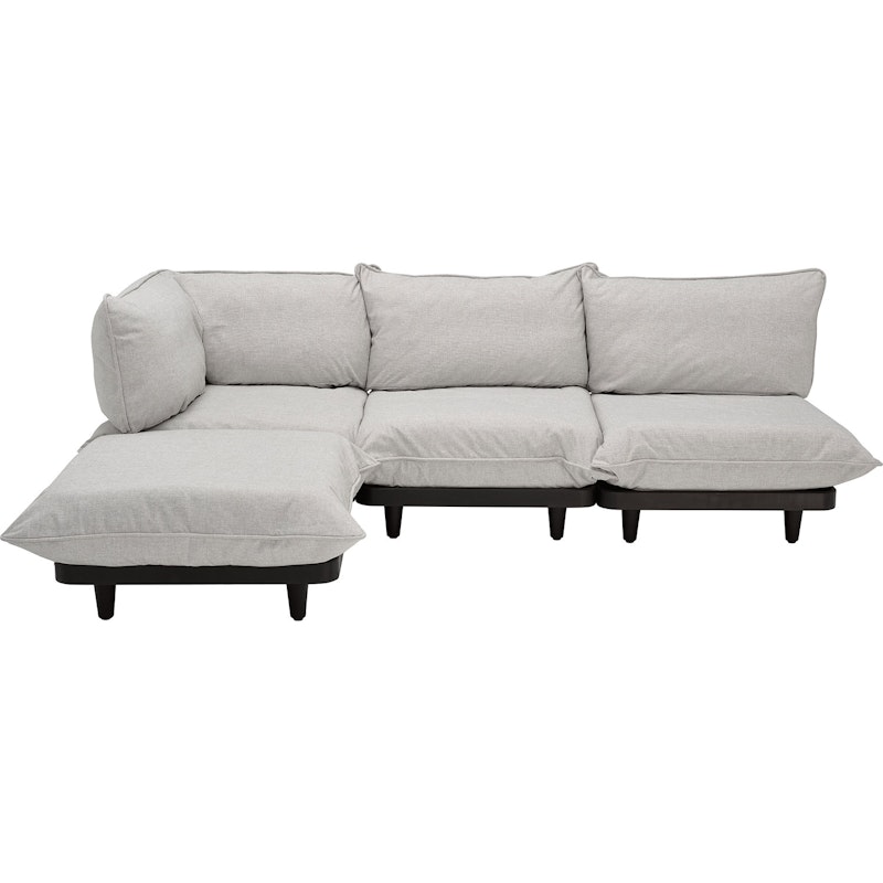 Paletti Modulsofa 3-Sitzer mit Sonnenliege, Mist