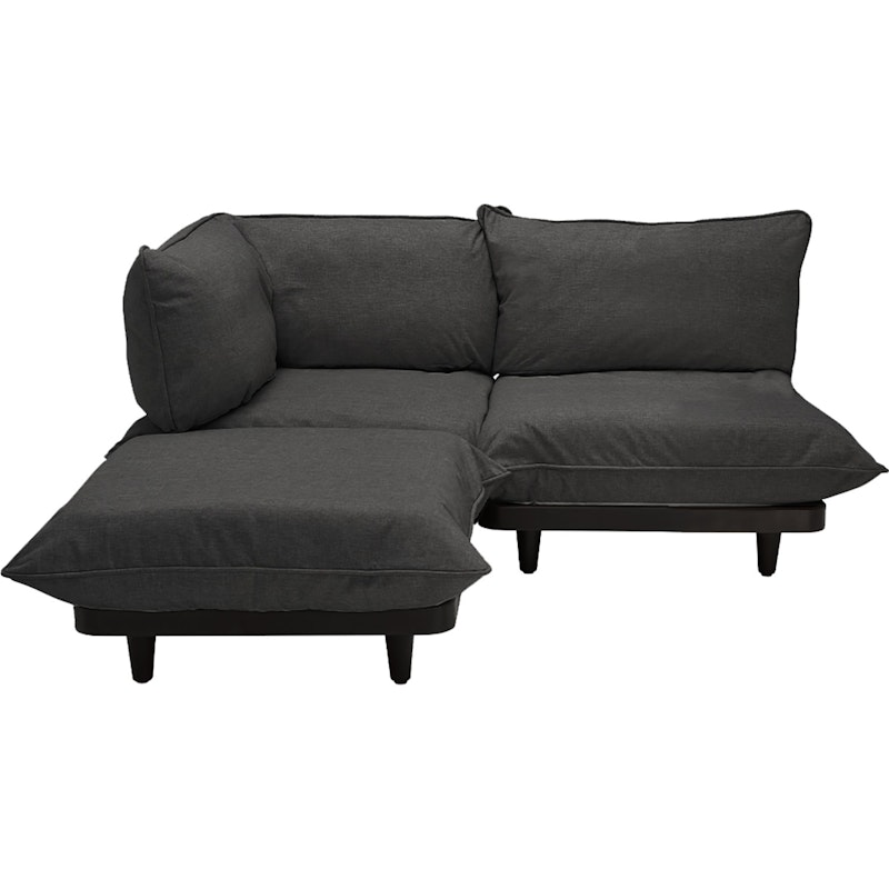 Paletti Modulsofa 2-Sitzer mit Sonnenliege, Thunder Grey