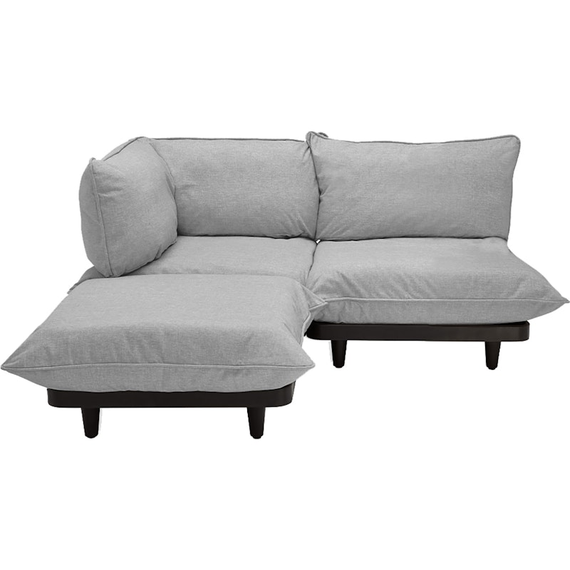 Paletti Modulsofa 2-Sitzer mit Sonnenliege, Rock Grey