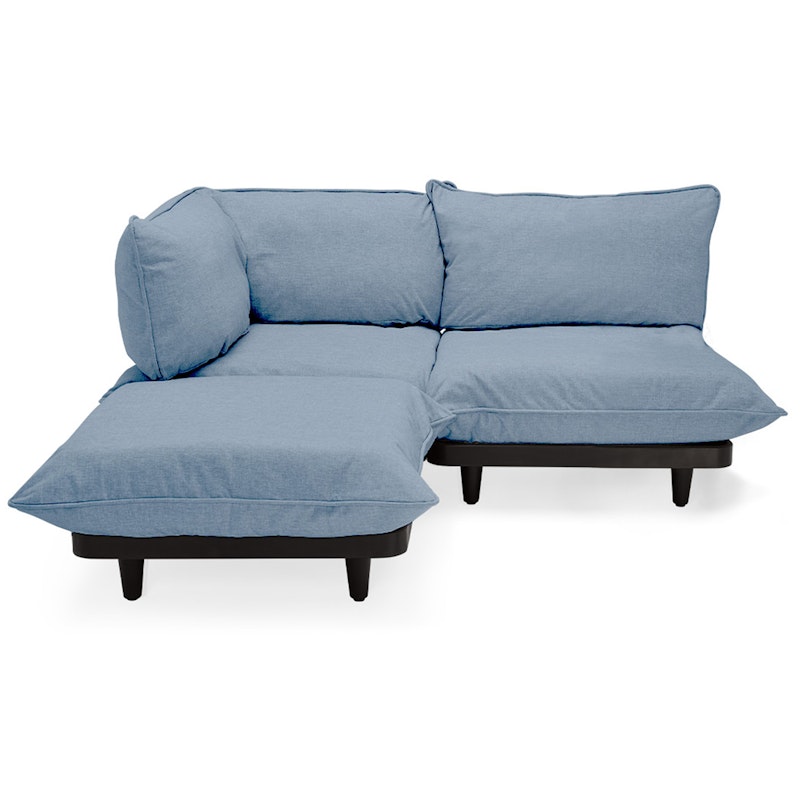 Paletti Modulsofa 2-Sitzer mit Sonnenliege, Storm Blue