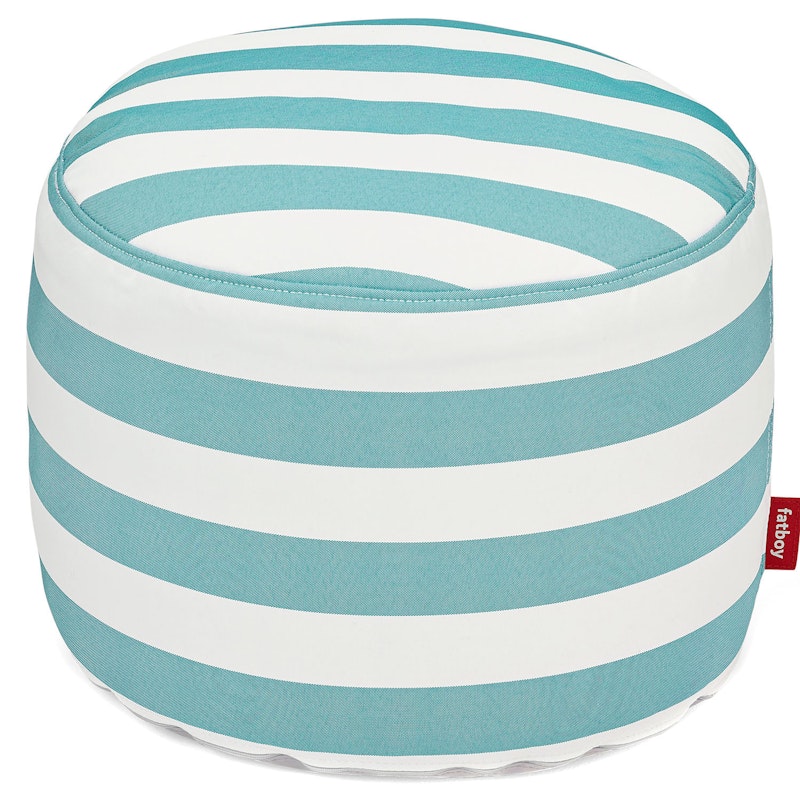 Point Outdoor Pouf Ø50 cm, Stripe Azure