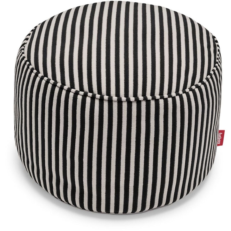 Point Terry Pouf, Schwarz / Creme