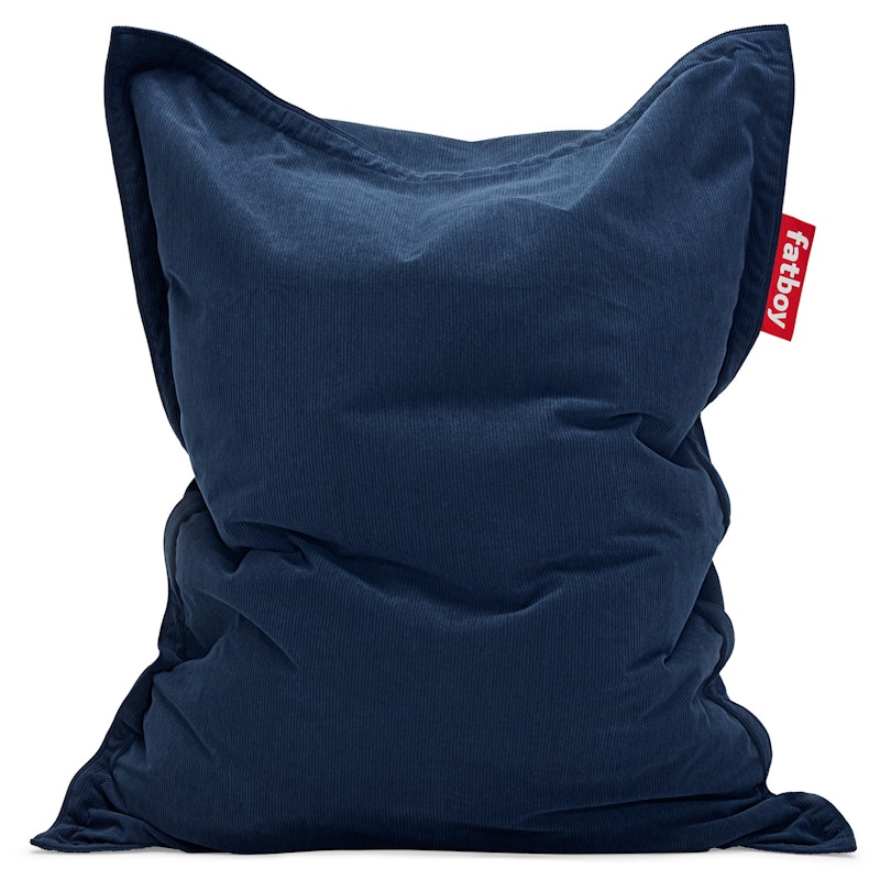 Recycled Original Slim Cord Sitzsack, Deep Blue