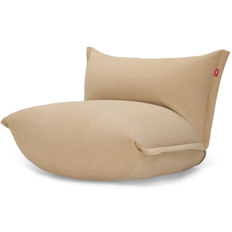 The BonBaron Slim Cord Recycled Loungesessel, Beige