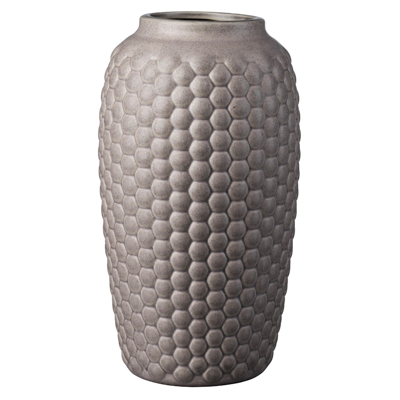 S8 Lupin Vase Schmal M, Warmes Grau