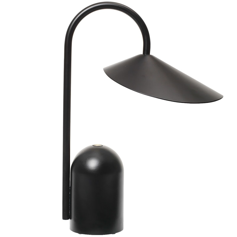 Arum Portable Tischlampe 30 cm, Schwarz