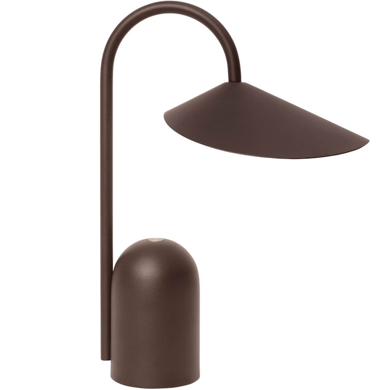 Arum Portable Tischlampe 30 cm, Dark Chocolate