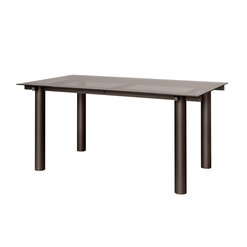Atura Esstisch 160x90 cm, Tinded Glass / Dark Chocolate
