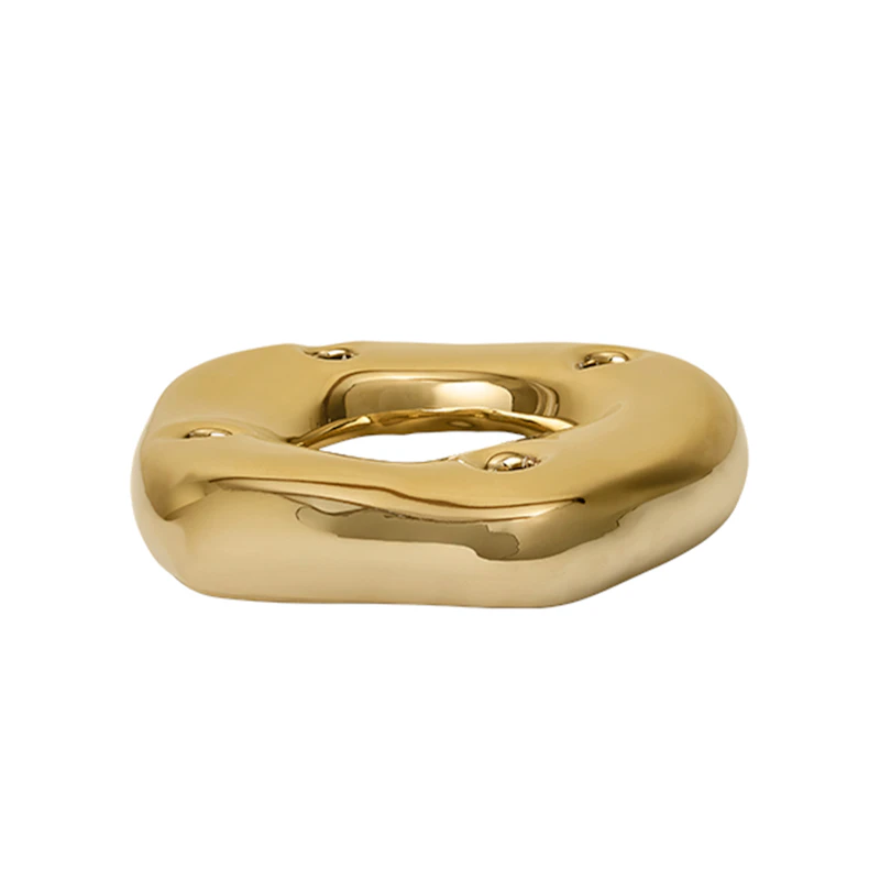 Bellure Ring Kerzenhalter, Messing