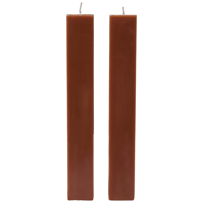 Burren Stumpenkerzen Bronzefarben 2-er Set
