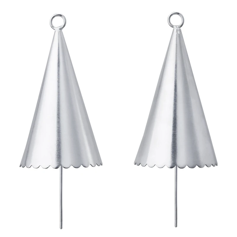 Weihnachtsglocke 2-er Set, Silber