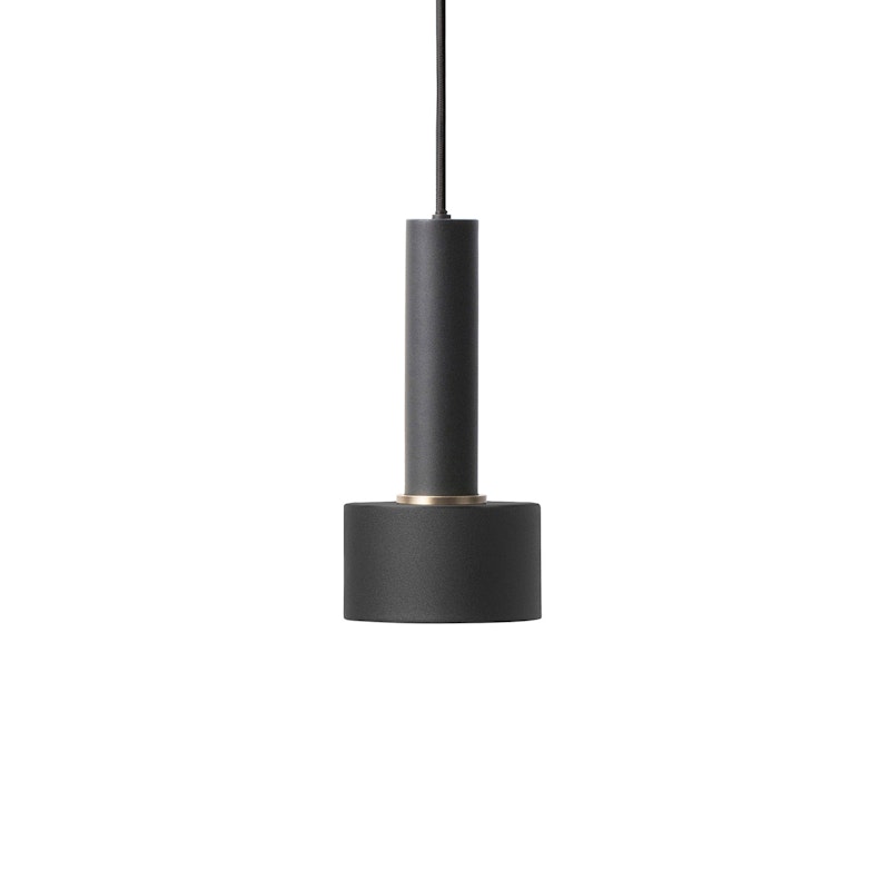 Disc Pendelleuchte Hoch, Schwarz/Schwarz