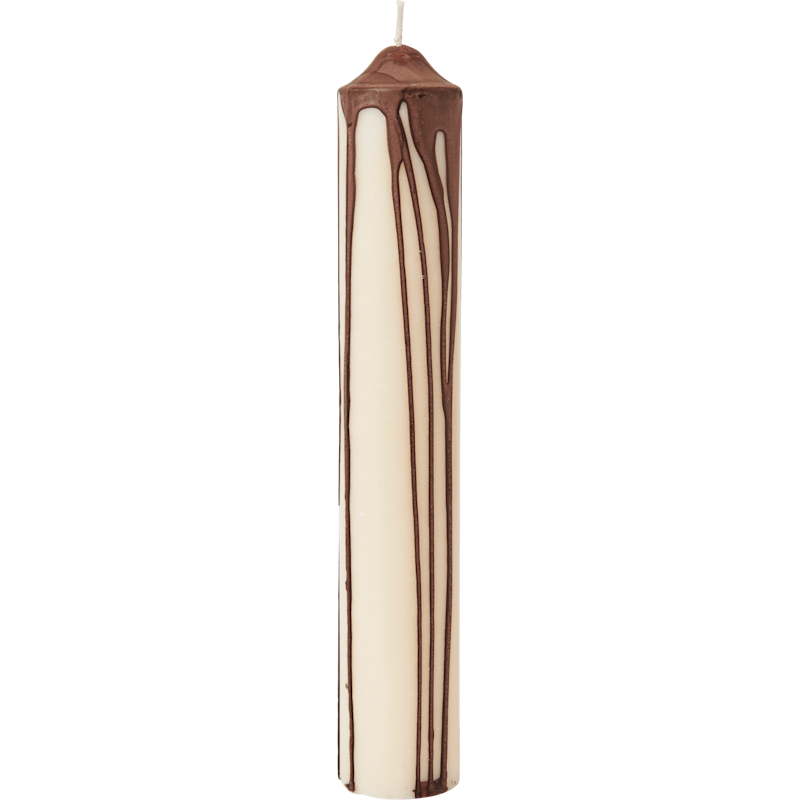 Dryp Stumpenkerze 30 cm, Dark Chocolate