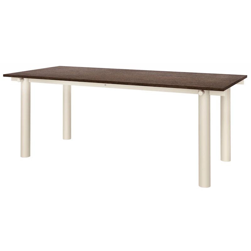 Atura Esstisch 90x200 cm, Hell Kaschmir / Dunkel Gebeizte Eiche