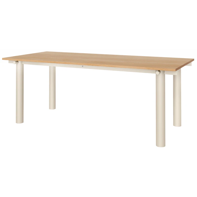 Atura Esstisch 90x200 cm, Hell Kaschmir / Eichenfurnier