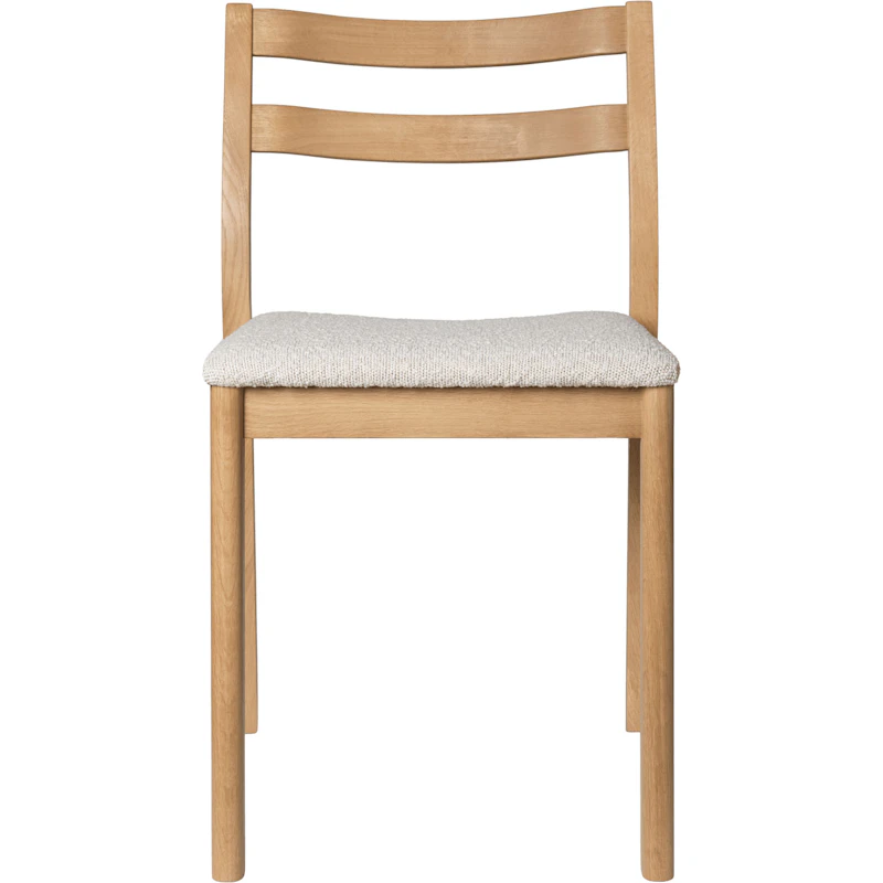Boda Esszimmerstuhl Rugged Bouclé, Natürlich Eiche / Off-white