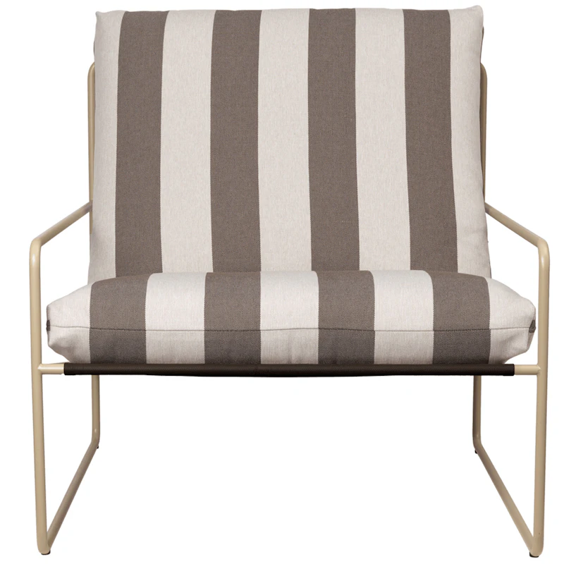 Desert Kissenbezug Striped, Chocolate