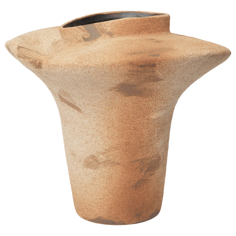 Evio Vase H35 cm, Burnt Umber