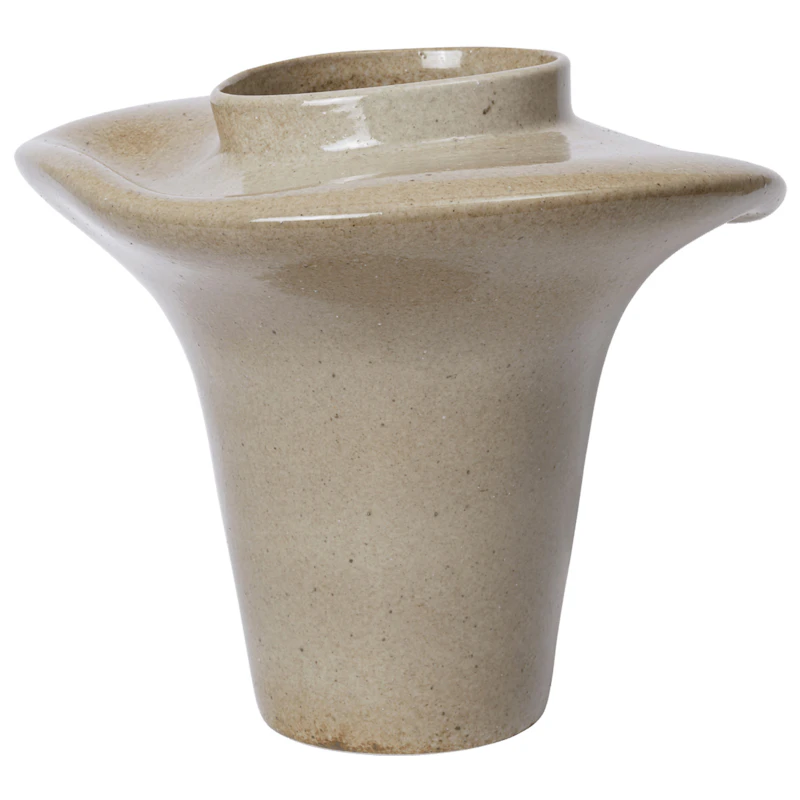 Evio Vase H35 cm, Elm Green