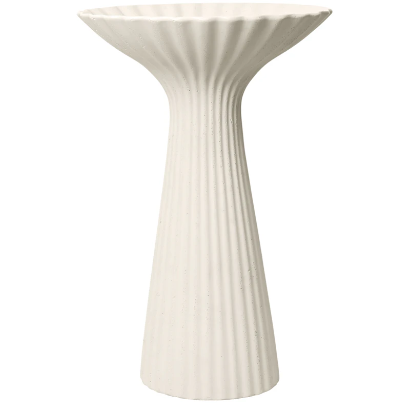 Fountain Schale Auf Fuß H75 cm, Ivory