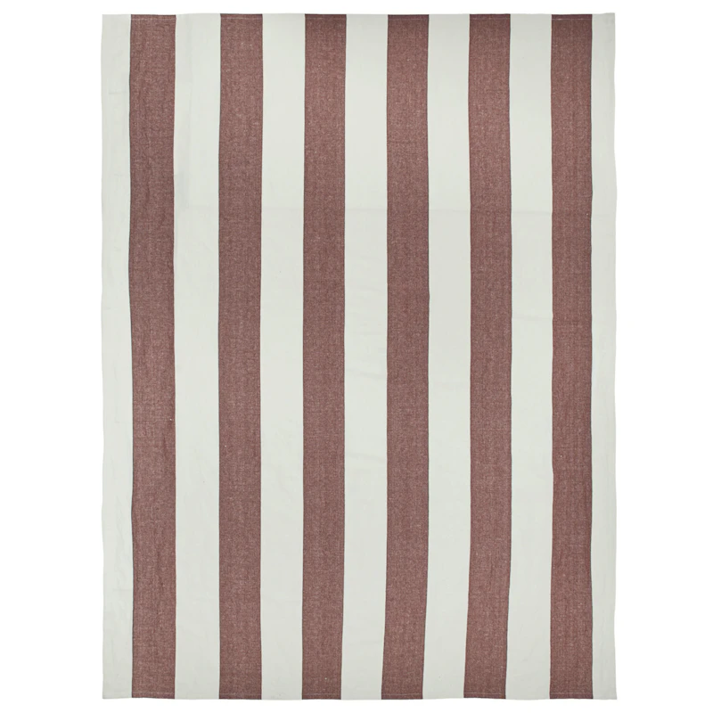 Hale Tischdecke 150x240 cm, Lime / Kastanienbraun