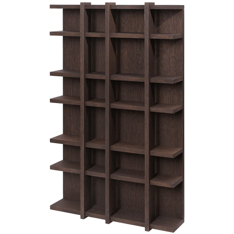 Tilem Wandregal 4x6, Dark Oak