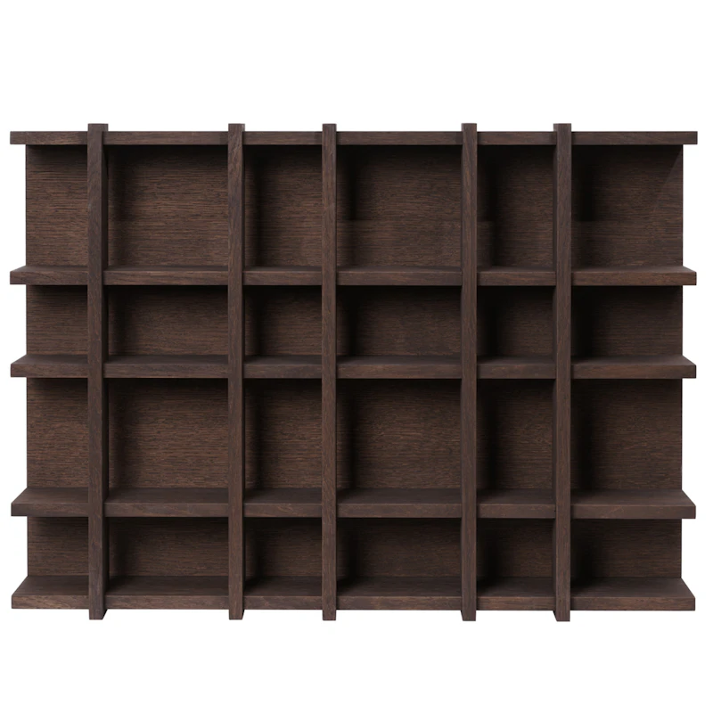 Tilem Wandregal 6x4, Dark Oak