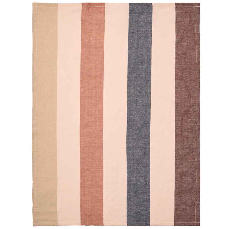 Hale Geschirrtuch 50x70 cm, Mocca/Indigoblau