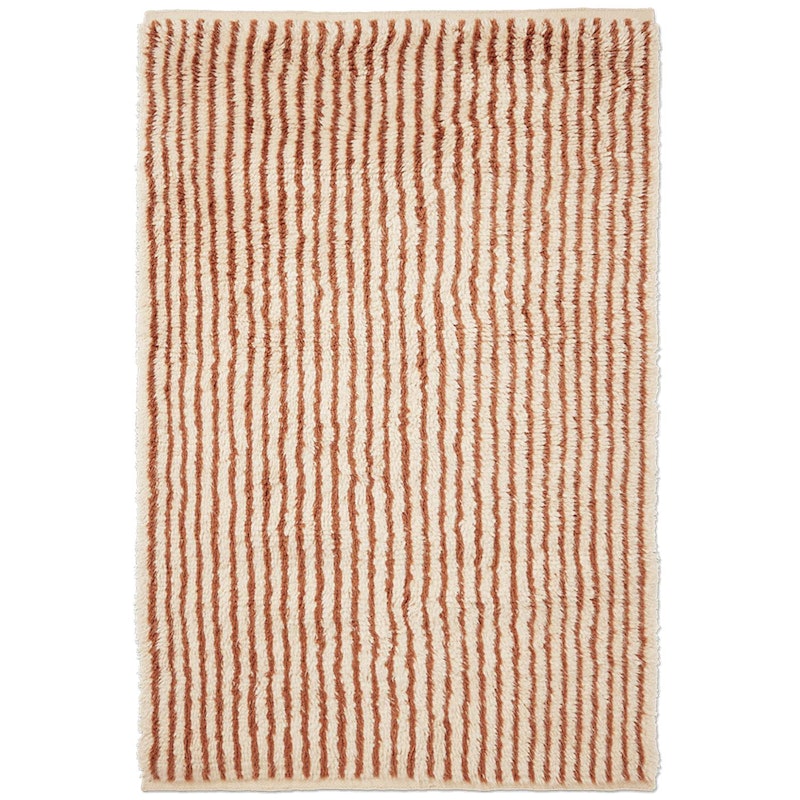 Kami Knotted Teppich 120x180 cm, Altweiß / Rotbraun