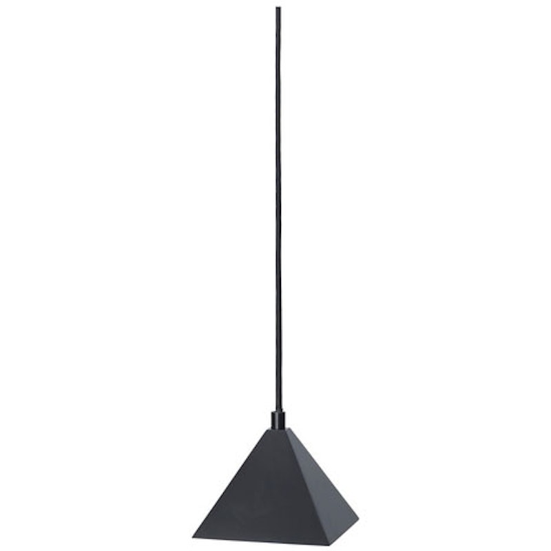 Kare Pendant Lampe, Schwarz/Edelstahl