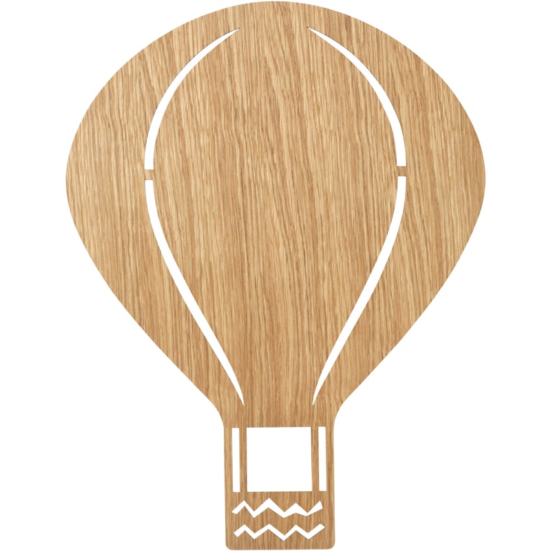 Air Balloon Wall Lamp, Oiled Oak