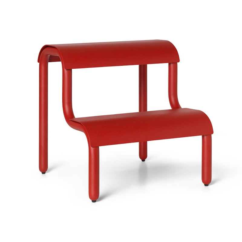 Up Step Hocker, Poppy Red