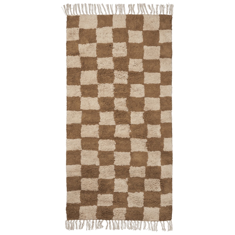 Mara Waschbarer Teppich 80x150 cm, Tan