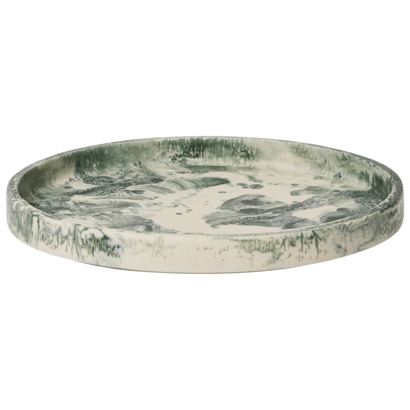 Mist Tablett Ø30 cm, Emerald Altweiß