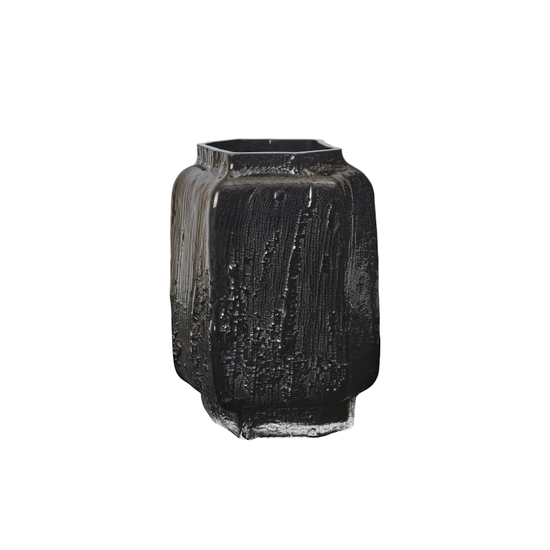 Mokuri Vase 25 cm, Schwarz